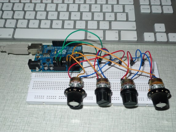 Arduino sliders